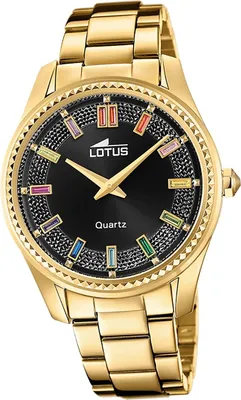 Produktbild von Lotus Leder Damen Uhr Armbanduhr gold Elegant Classic D2UL18902/6