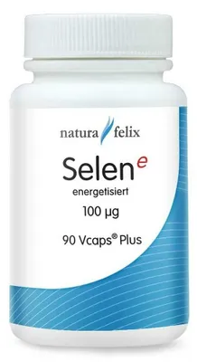 Produktbild von Natura Felix Selen energetisiert 100 µg- 90 Vcaps Plus