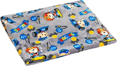 Zdjęcie produktu dla Koc dziecięcy ELLA – 75 x 100 cm – niebieski, szary