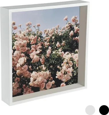 Produktbild von Nicola Spring Box Bilderrahmen - 12 x 12 Quadrat-Acrylrahmen - Weiß