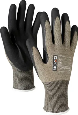Produktbild von 2er Pack OX-ON Cut Supreme 9600 Nitril-Schnittschutzhandschuhe Größe 9 L