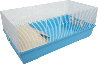 Produktbild von Duvo+ Die Schlümpfe Harmony Nagerkäfig XL blau
