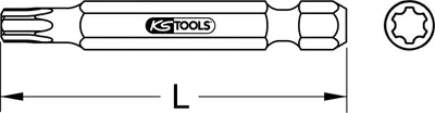 Image de KS TOOLS Embout Torx PLUS 1/4" 50 mm IP2 - 911.8331