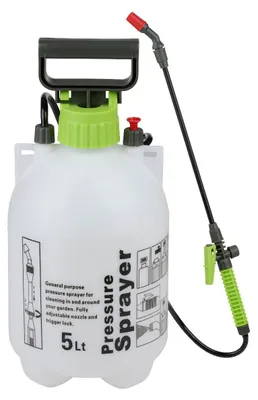 Produktbild von Kinzo Sprühflasche 5 Liter Gartenspritze - Verstellbare Sprühdüse - Ergonomischer Pumpengriff - Unkrautvernichter - Spritzflasche mit Sicherheitsventil