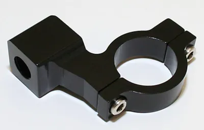 Produktbild von HIGHSIDER smart Spiegelklemme schwarz mit Rechtsgewinde für CNC, für 7/8 Zoll Lenker