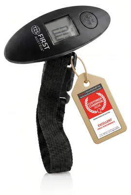 Image de Balance numérique pour bagages, jusqu'à 40 kg - Balance de précision pour valises, avec fonction de tare, indicateur de surcharge et écran LCD