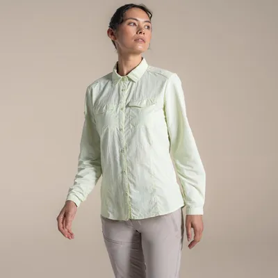 Immagine prodotto di Craghoppers - Camicia da donna "Adventure III" a maniche lunghe CG2166 (44 DE) (beige chiaro)