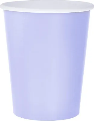 Obrázek produktu pro Papírové kelímky, jednobarevné, levandulové, 270 ml, 14 ks