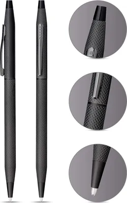 Produktbild von CROSS Kugelschreiber Classic Century Schwarz gebürstet,PVD Applikationen