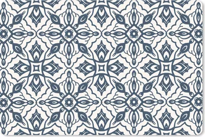 Produktbild von MuchoWow® Schreibtischunterlage Muster - Mandala - Blau 60x40 cm - XXL Mauspad - Großes Mauspad