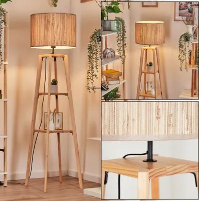 Produktbild von Arenabianca Stehlampe aus Holz/Seegras in Naturfarben
