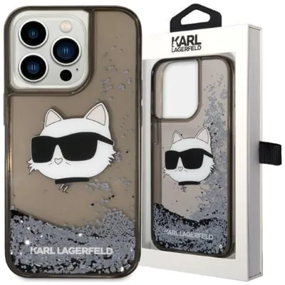 Produktbild von Karl Lagerfeld Klhcp14Xlnchck Iphone 14 Pro Max 6,7"" Czarny/Schwarz Hardcase Glitter Choupette Kopf