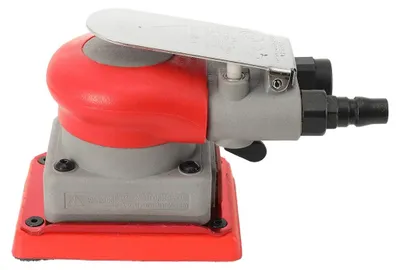 Produktbild von Pmatischer Druckluftschleifer - Blattschleifer für Holz - 75 x 100 mm - Quadratische Schleifplatte - Legierter Stahl
