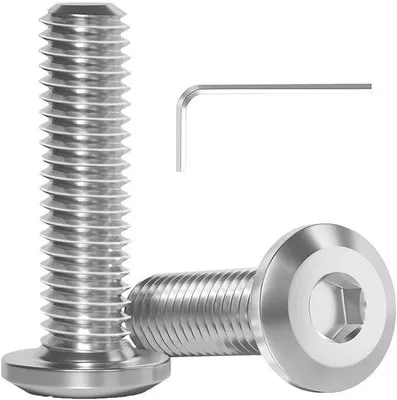 Obrázek produktu pro Šrouby - Nerezová ocel A2 - M4 x 12 mm - Stříbrné