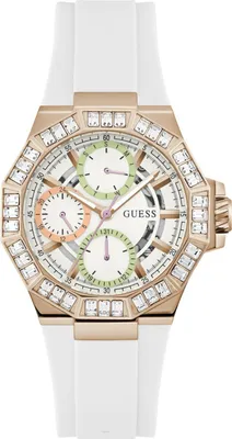 Produktbild von Guess Damen Armbanduhr SELENE Multifunktion weiß, roségold 39 mm GW0695L3