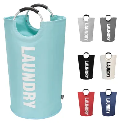 Produktbild von Große Zusammenklappbare Wäschetonne 90L, Hellblau