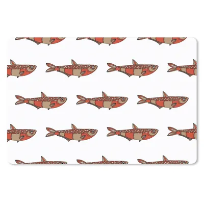 Produktbild von MuchoWow® Schreibtischunterlage Design - Fisch - Karpfen 60x40 cm - XXL Mauspad - Großes Mauspad