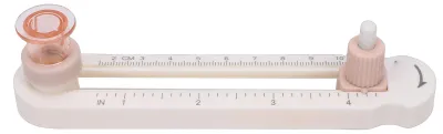 Obrázek produktu pro Nastavitelný kruhový řezač, kulatý řezač pro papírové řemeslo a scrapbooking, průměr 3,4 x 21 cm, průhledný, růžový