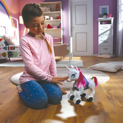 Immagine prodotto di Power Unicorn Il mio unicorno robot intelligente con funzione di programmazione, danza, camminata, movimenti, sensori tattili, telecomando incluso