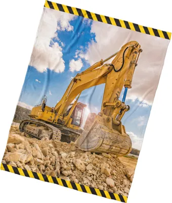 Obrázok produktu pre Detská deka Yellow Excavator 130x170 cm