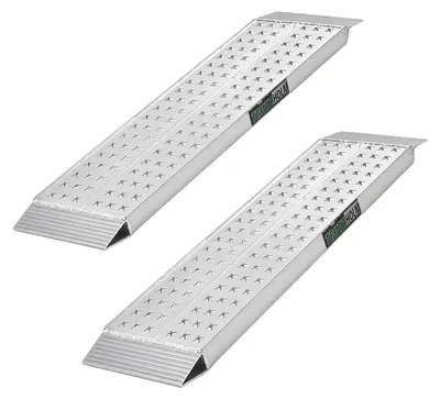 Produktbild von TRUTZHOLM 2x Auffahrrampe Alu Traglast 540 kg Länge 100 cm Breite 28 cm Verladerampe gelocht