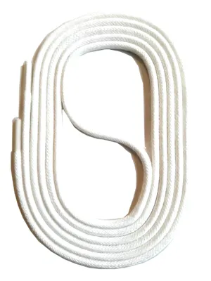 Produktbild von SNORS natur Schnürsenkel rund - WEISS - 3mm - unbehandelt - 90cm