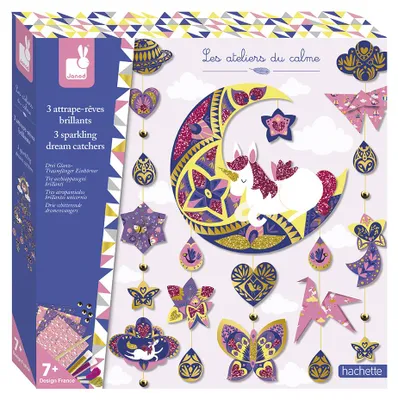 Produktbild von Janod Atelier - Glitzernder Traumfänger Bastelset für Kinder