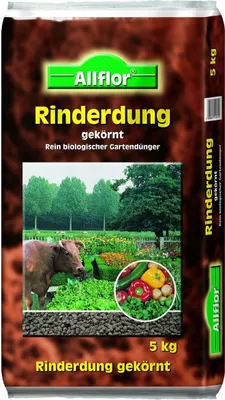 Produktbild von Allflor Rinderdung gekörnt 5kg Beutel