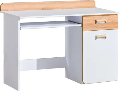 Image de Minio, Bureau "LORETO 10", Couleur chêne blanc / Nash