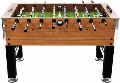 Obrázok produktu pre vidaXL Stolný futbal Oceľ 60 kg 140x74,5x87,5 cm Svetlo hnedá a čierna