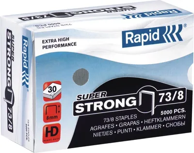 Produktbild von Heftklammern 73/8 Super Strong verzinkt VE=18x5000 Stück