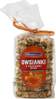 CIASTKA OWSIANKI Z PESTKAMI DYNI 175 g - NATURAVENA