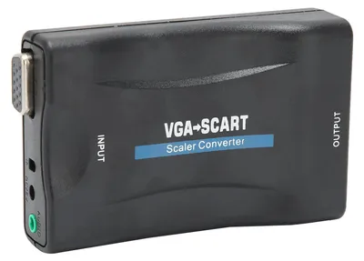 Image de Adaptateur convertisseur VGA vers SCART avec télécommande