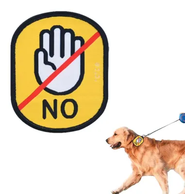 Produktbild von Hundemarken für Hundehalsbänder, "Nicht berühren"-Aufkleber, Warnhinweis