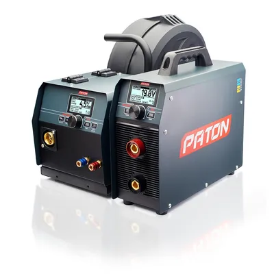 Produktbild von PATON ProMIG-350-15-4-400V W (WAM) 350 Amp MIG Schweißgerät 3 in 1 MIG Schweißgerät 400V Schweißgerät Kit 15-4 4 Walzen Drahtzufuhr Professioneller
