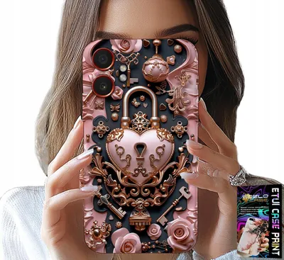 Zdjęcie produktu dla Etui Do Samsung Xcover 7 Pro - Kobiece, Modne Wzory, Kłódka Serce Róża