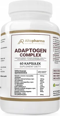 Produktbild von Altopharma Adaptogen Complex Stressgedächtnis 60 Kapseln.