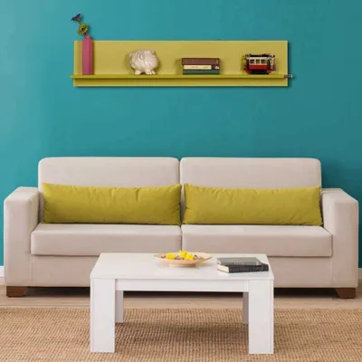 Zdjęcie produktu dla Skye Decor, Raf-11-Yy-1, półka ścienna, zielona, 100% PŁYTA POWLEKANA MELAMINĄ, 120 x 20 x 25 cm