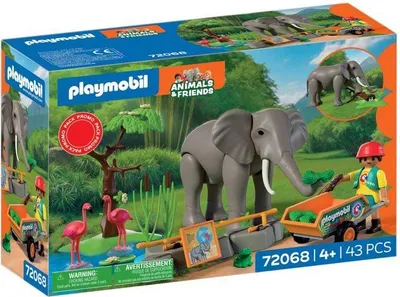 Produktbild von PLAYMOBIL Elefanten und Tierpfleger, My Life Der Zoo, Promo Pack, 43 Teile, Ab 4 Jahren