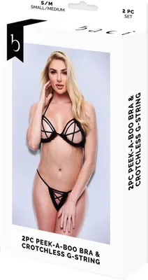 Produktbild von Baci Lingerie - 2 PCS PEEK - A - BOO BRA & CROTCHLESS