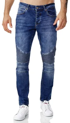 Produktbild von Tazzio Herren Jeans Biker Slim Fit 16517 Blau 42/30