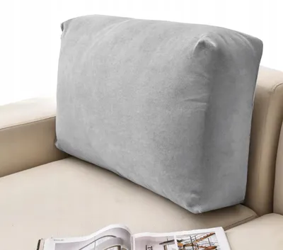 Produktbild von Sofakissenbezug Hellgrau - Rückenlehne Bezug - Elastischer Kissenbezug für Sofa Couch - für Sofa Rückenpolster