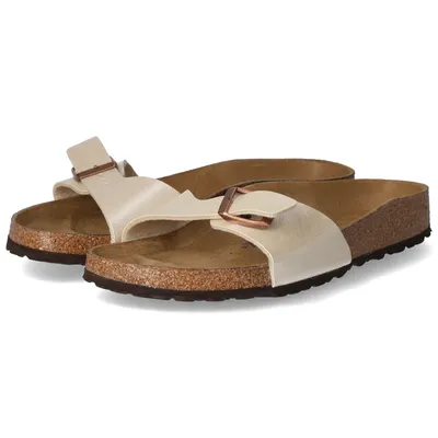 Produktbild von Birkenstock Pantoletten MADRID BS Damen Synthetik Weiß Größe: 43