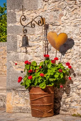 Produktbild von Gartenstecker Rost Herz Deko Edelrost Metall Herz Blumenstecker als Dekoration