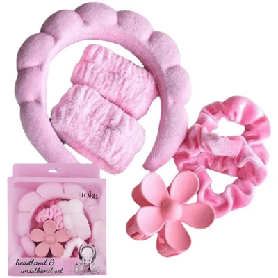 Produktbild von Ecarla Kosmetikset: Haarband, Armbänder, Haarspange und Haargummi