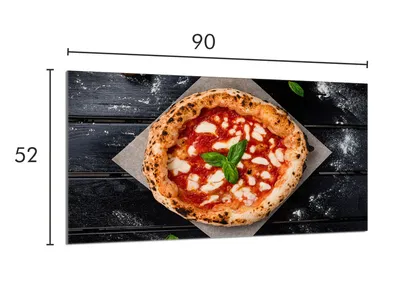 Obrázok produktu pre Ochranný sklenený plech na pizzu na sporák 90x52