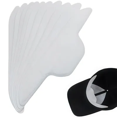 Produktbild von 30 Stück Schweißband für Baseballcap, Einweg-Hutpads, absorbierende Schweißliner für Kappen, Golf, Sport, für Männer & Frauen, Weiß