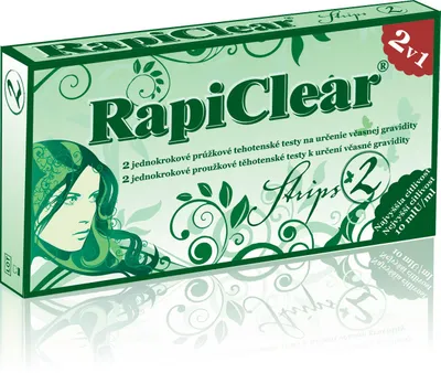 Obrázok produktu pre Tehotenský prúžkový test Rapiclear Strip 2 ks
