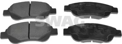 Produktbild von SWAG 62 91 6589 Bremsbeläge Satz Vorne Bremsklötze für TOYOTA AYGO (WNB1, KGB1) für CITROËN C1 (PM, PN) passend für PEUGEOT 107 Schrägheck (PM, PN)