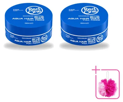 Productafbeelding van 2 x Red One Blue Aqua haarcrème - Sterke hold en glans - 150 ml - Voordelige verpakking - 2 stuks